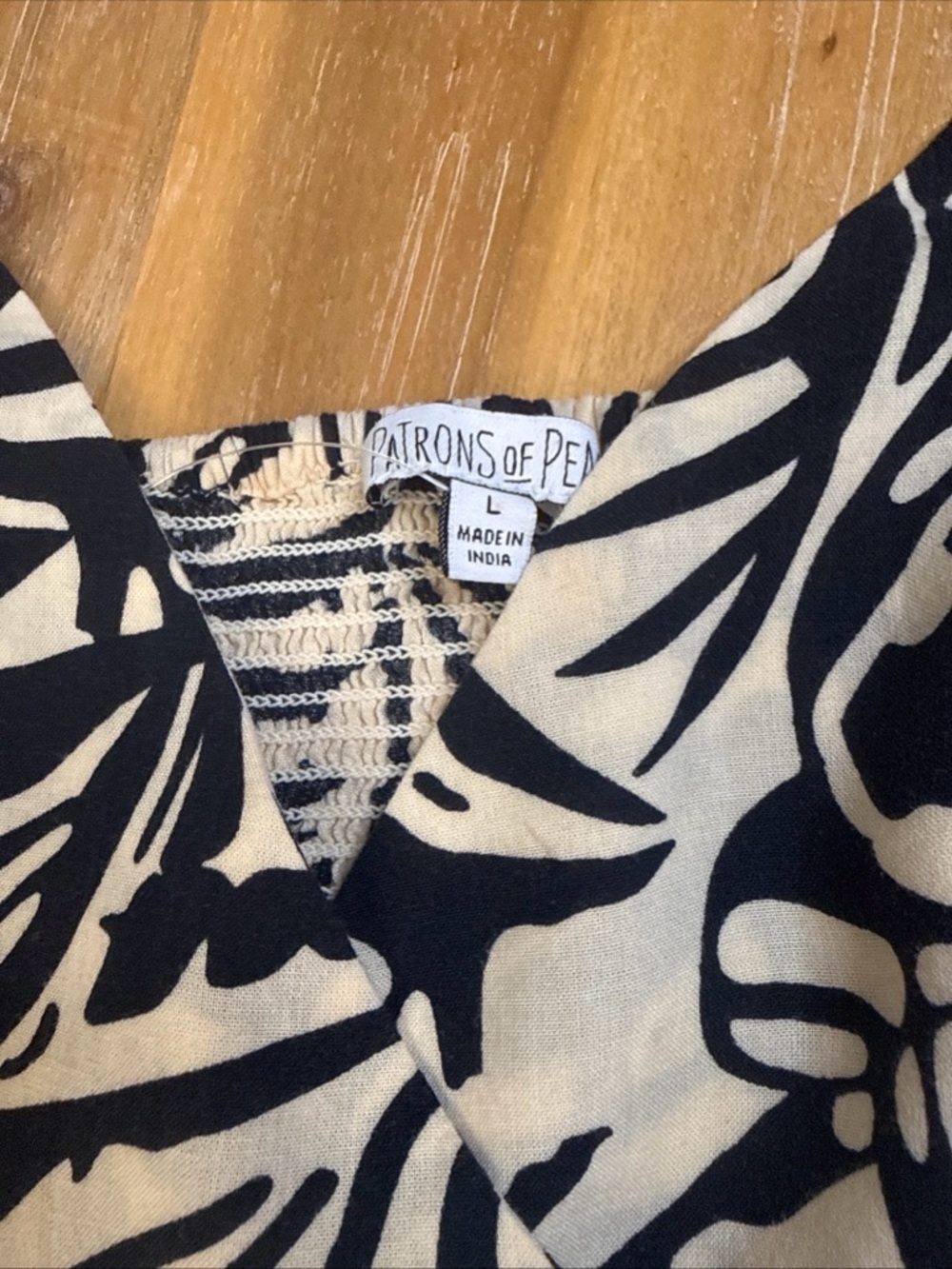 Patrons of Peace Black & Cream Tropical Maxi Dress - Picture 4 of 5